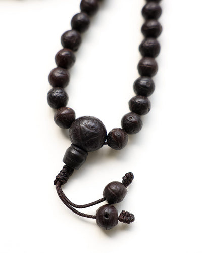Mala Beads Antique Dark Bodhi Seed Mala ML1030