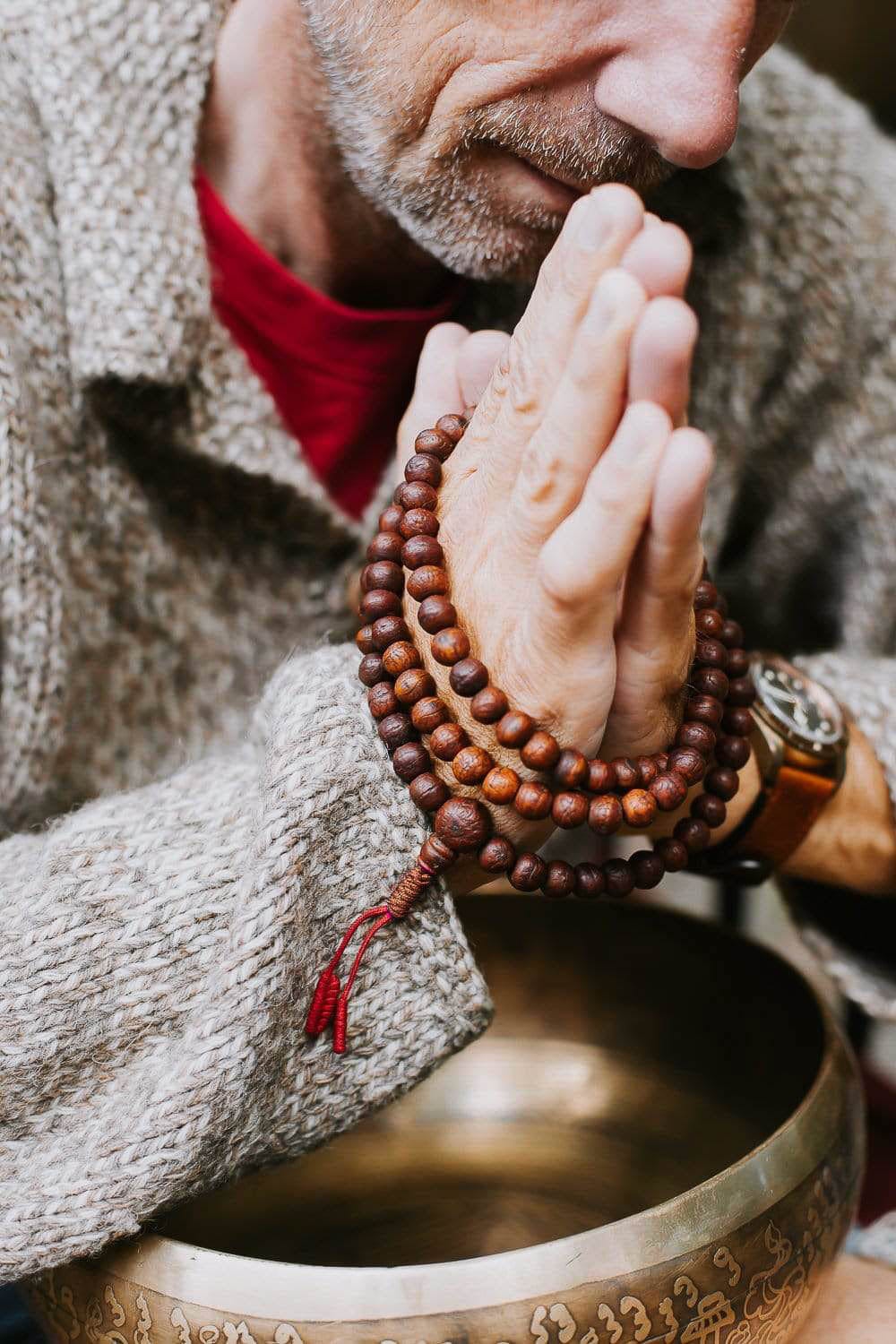 Mala Beads Antique Dark Phoenix Eye Bodhi Mala ML955