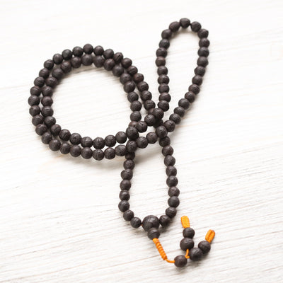 Mala Beads Antique Small Dark Phoenix Eye Bodhi Mala ML964