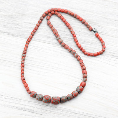 Mala Beads Antique Tibetan Coral Heirloom Necklace 02