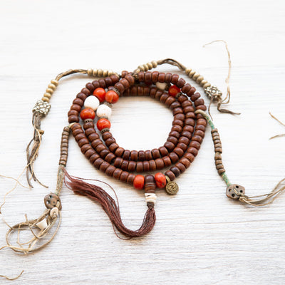 Antique Tibetan Sacred Heritage Mala DharmaShop