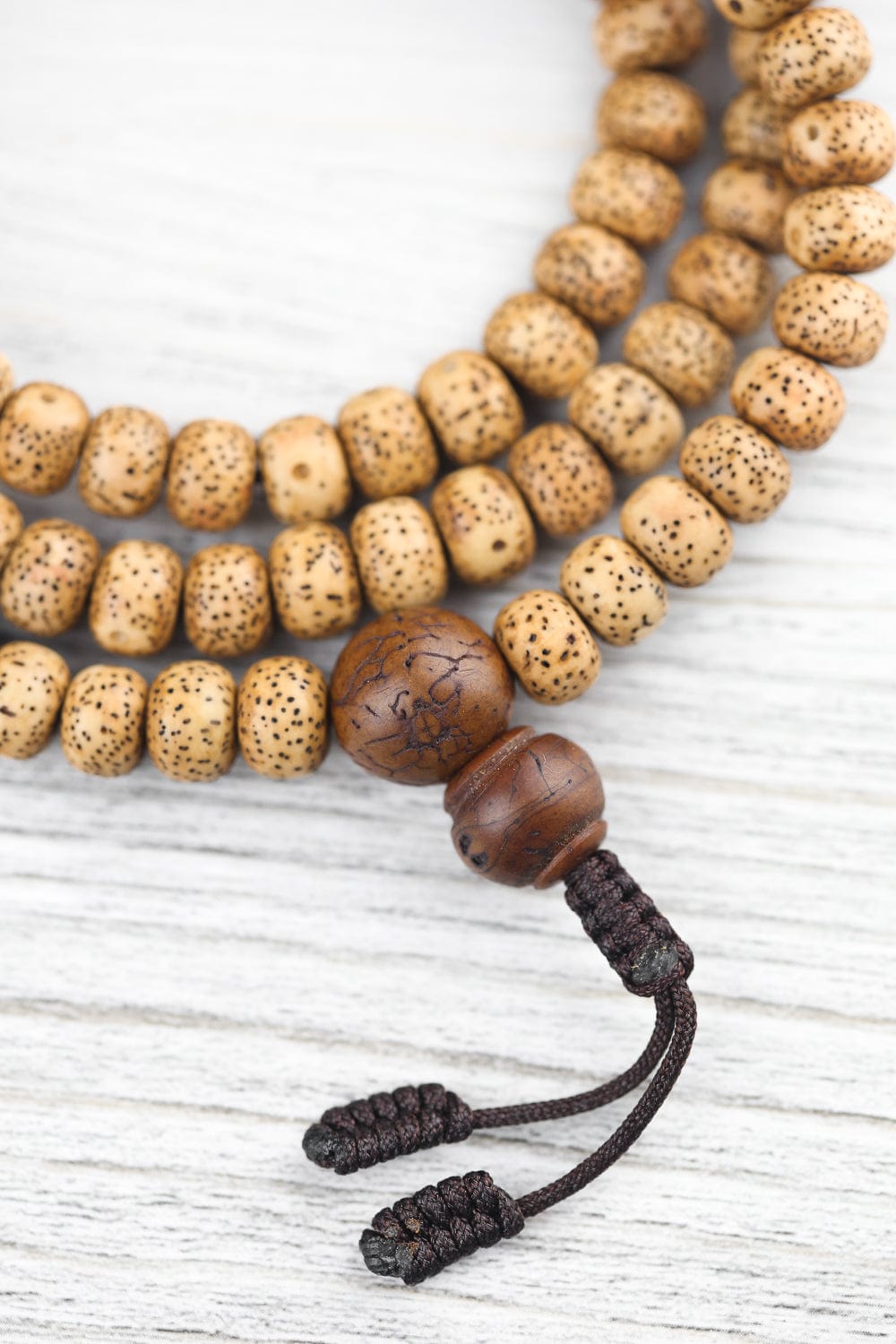 Mala Beads Anxiety-Relieving Lotus Seed Mala & Bracelet Set