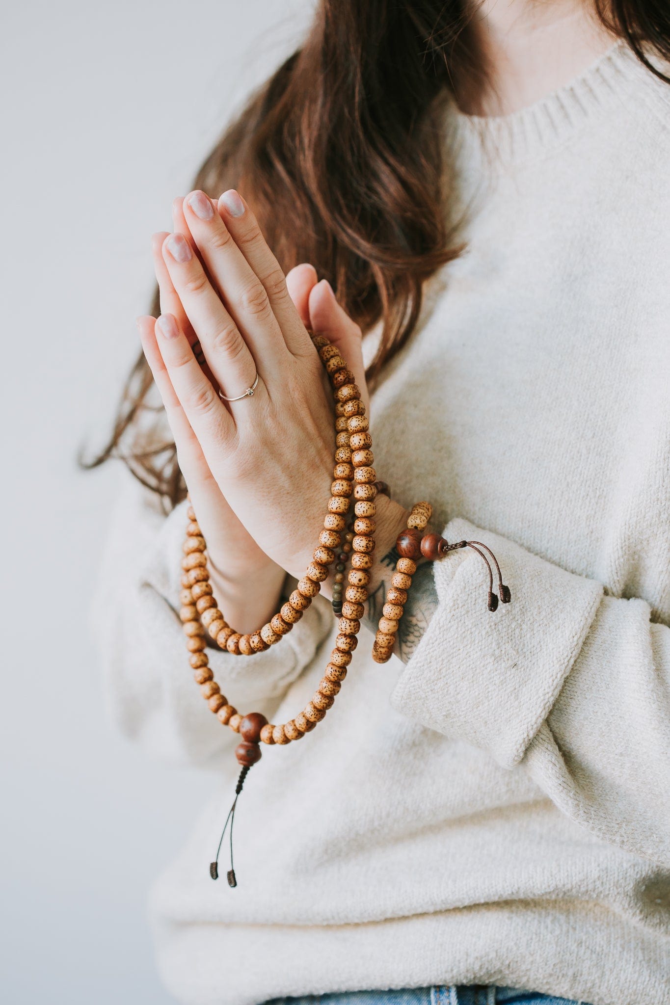 Mala Beads Anxiety-Relieving Lotus Seed Mala ML904