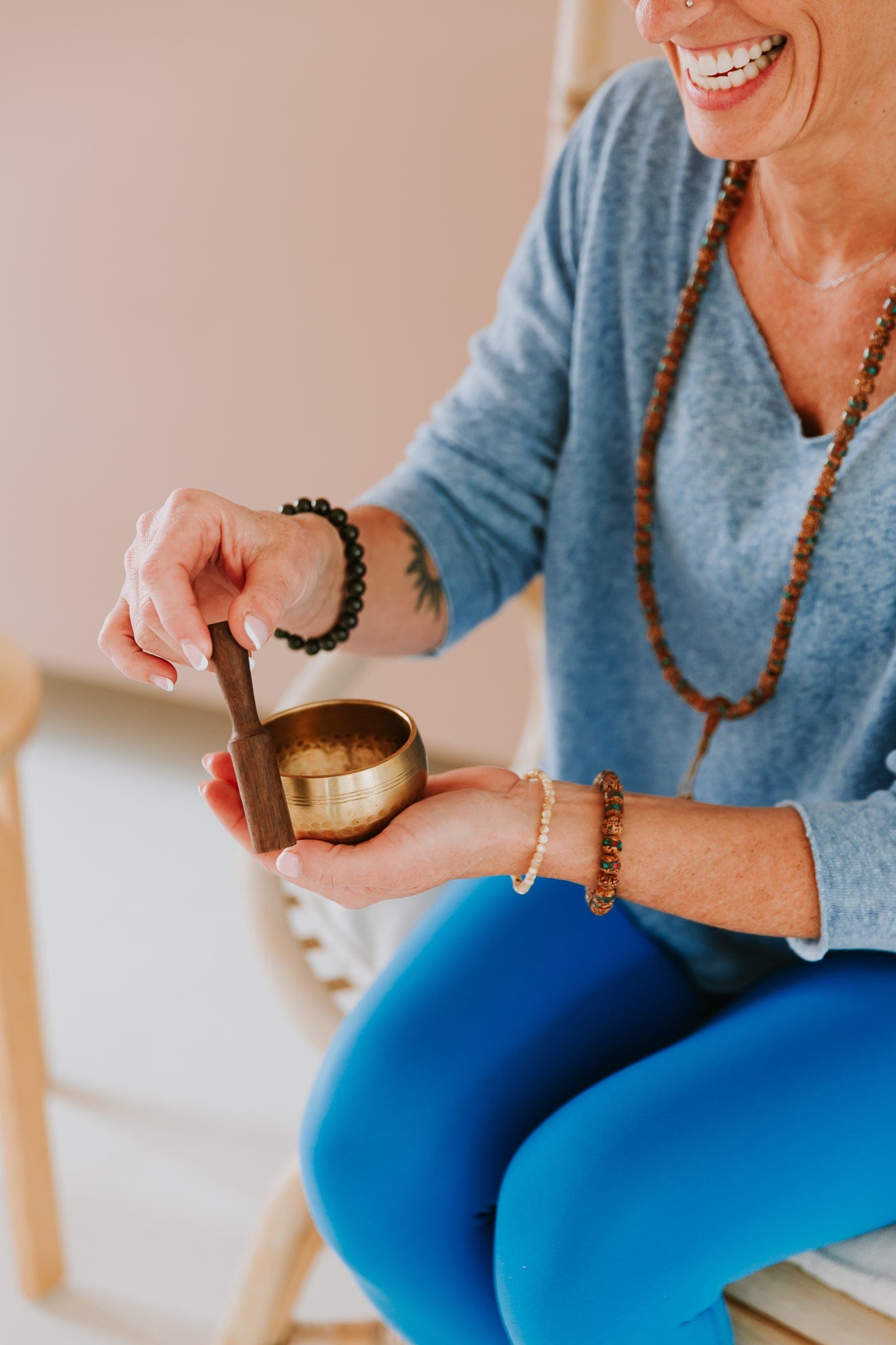 Mala Beads Art & Heritage Inlaid Rudraksha Bracelet