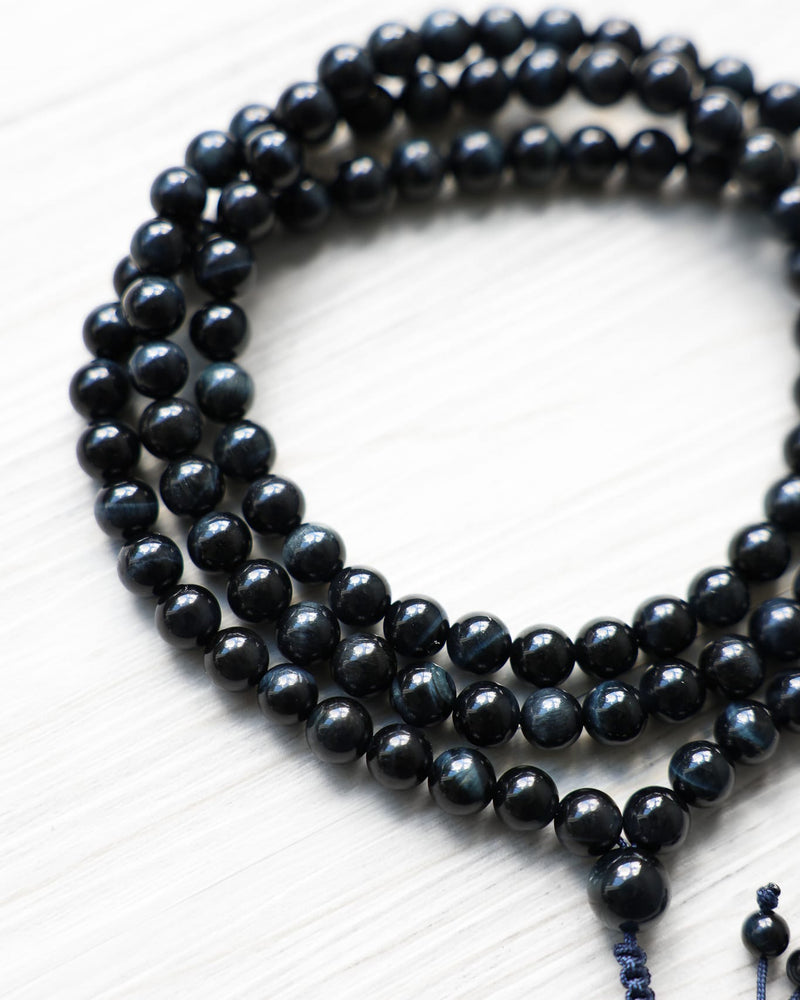 Mala Beads Blue Tiger Eye Mala ML995
