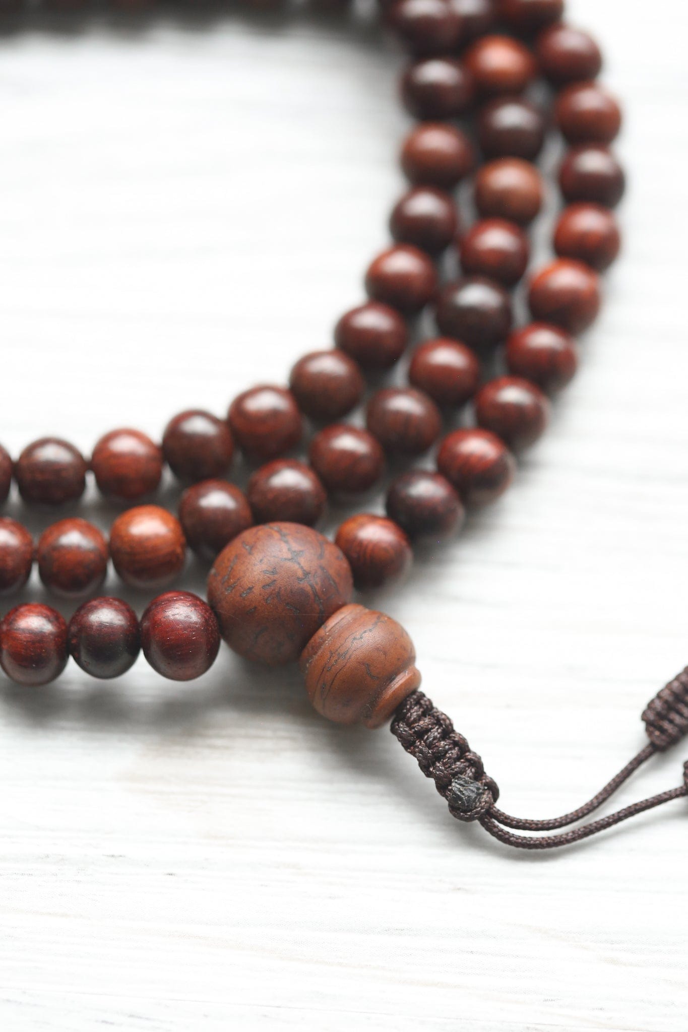 Mala Beads Calming Thai Rosewood Mala Necklace ML935