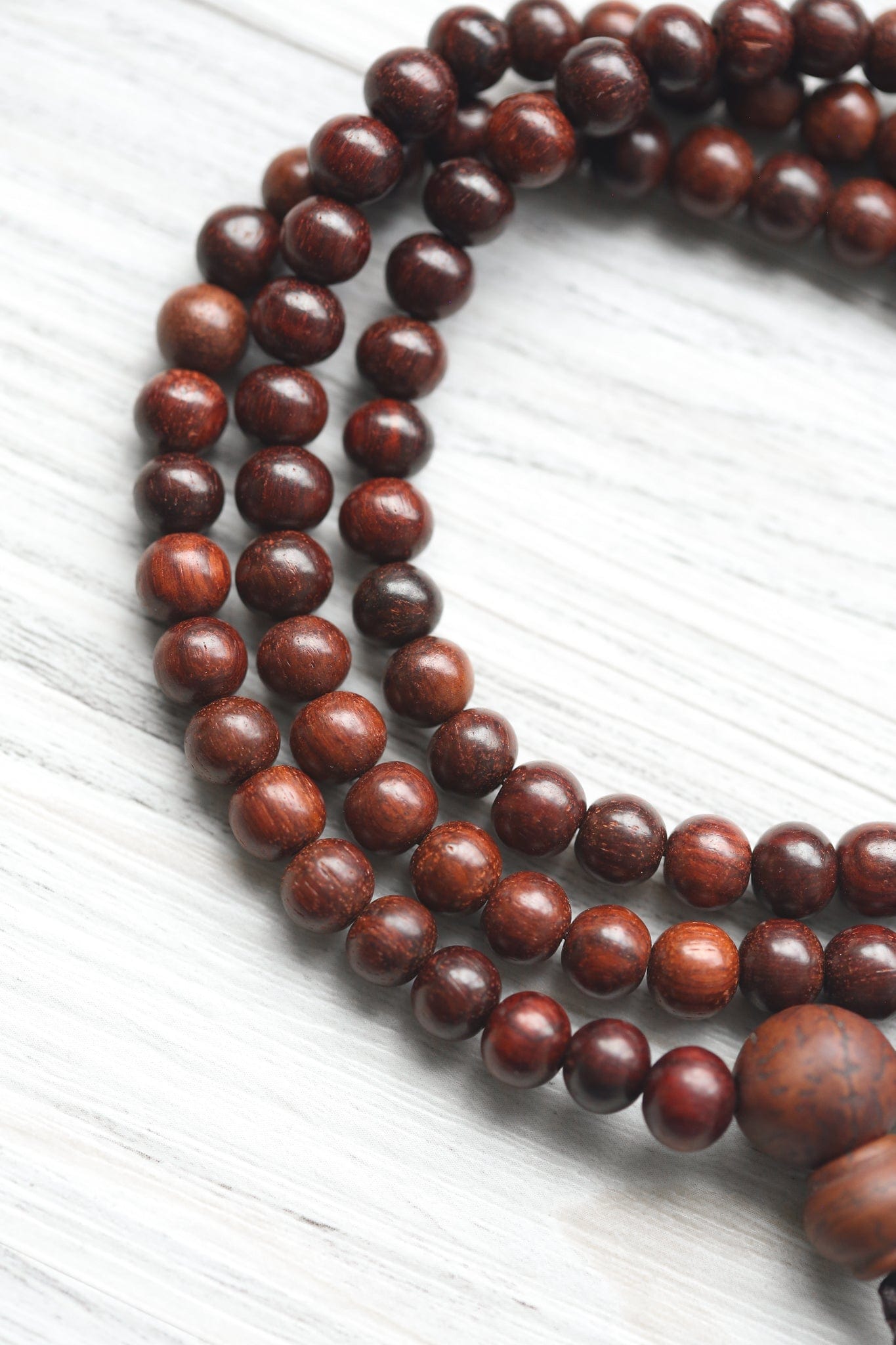 Mala Beads Calming Thai Rosewood Mala Necklace ML935