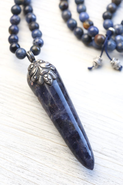Mala Beads Celestial Dragon Dumortierite Mala ML980