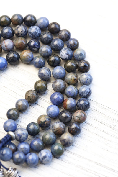 Mala Beads Celestial Dragon Dumortierite Mala ML980
