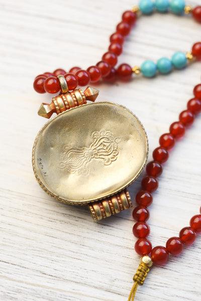 Mala Beads Compassion & Protection Tibetan Gau Mala ML983