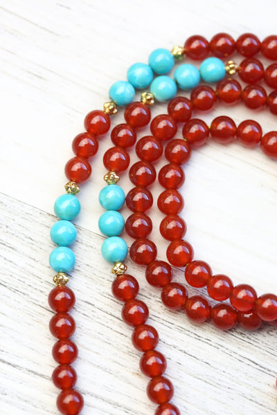 Mala Beads Compassion & Protection Tibetan Gau Mala ML983