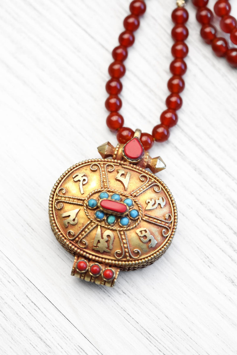 Mala Beads Compassion & Protection Tibetan Gau Mala ML983