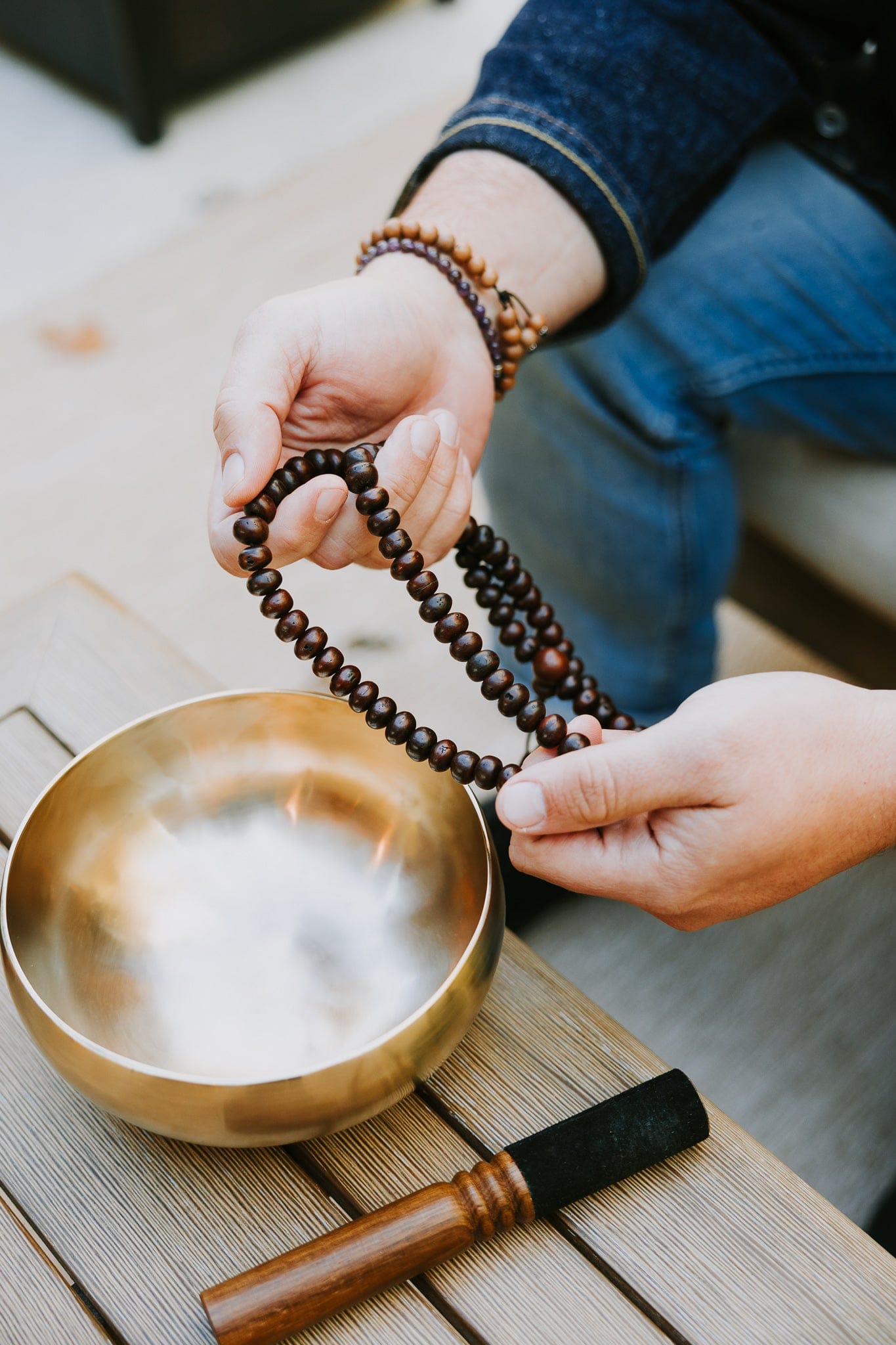 Mala Beads Dark Bodhi Seed Mala ml001