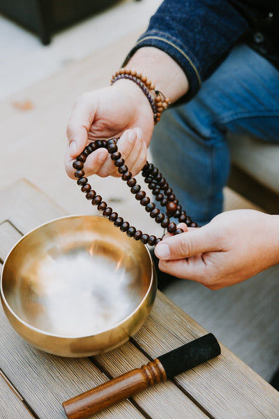 Mala Beads Dark Bodhi Seed Mala ml001