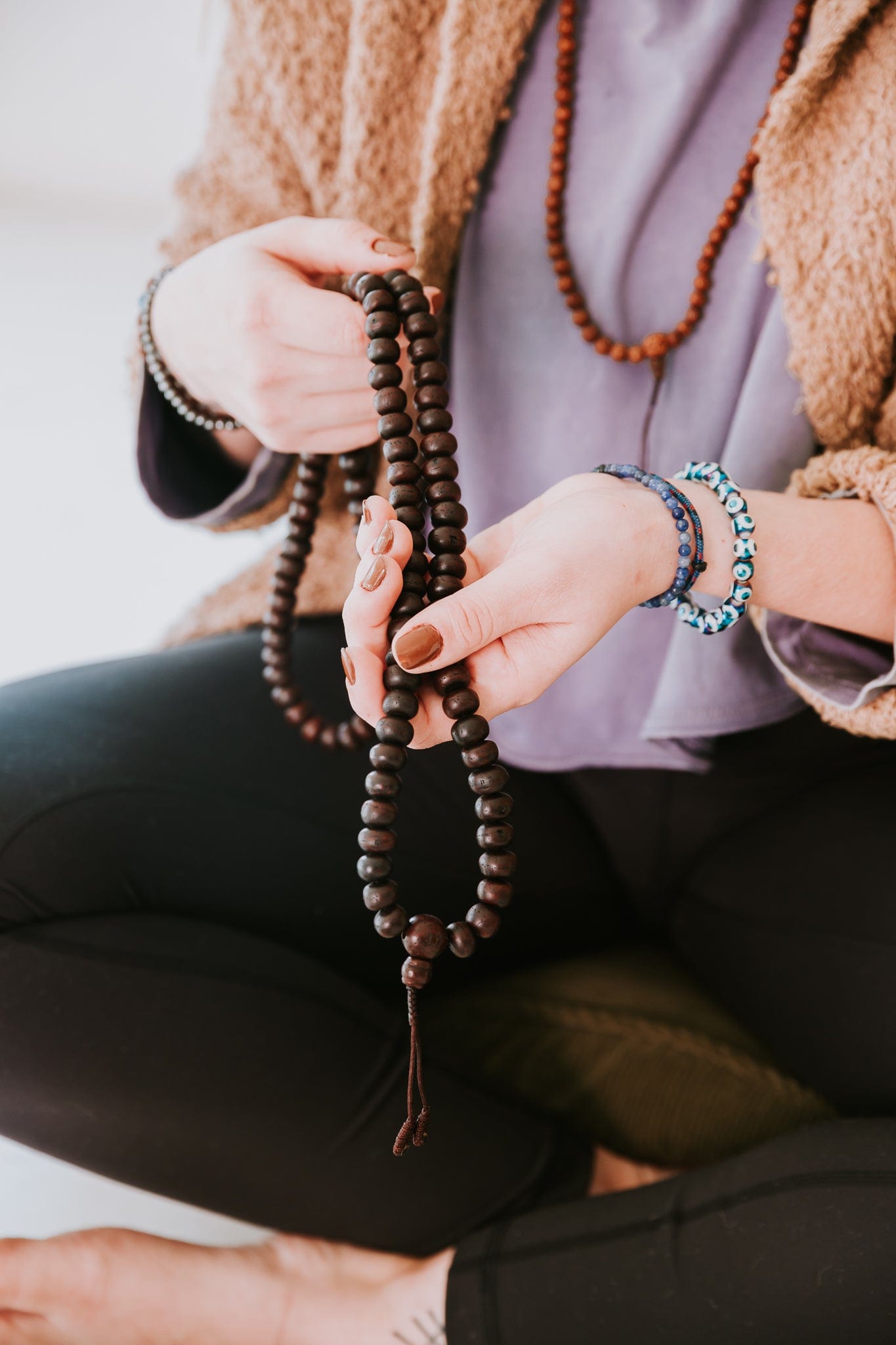 Mala Beads Dark Bodhi Seed Mala ml001