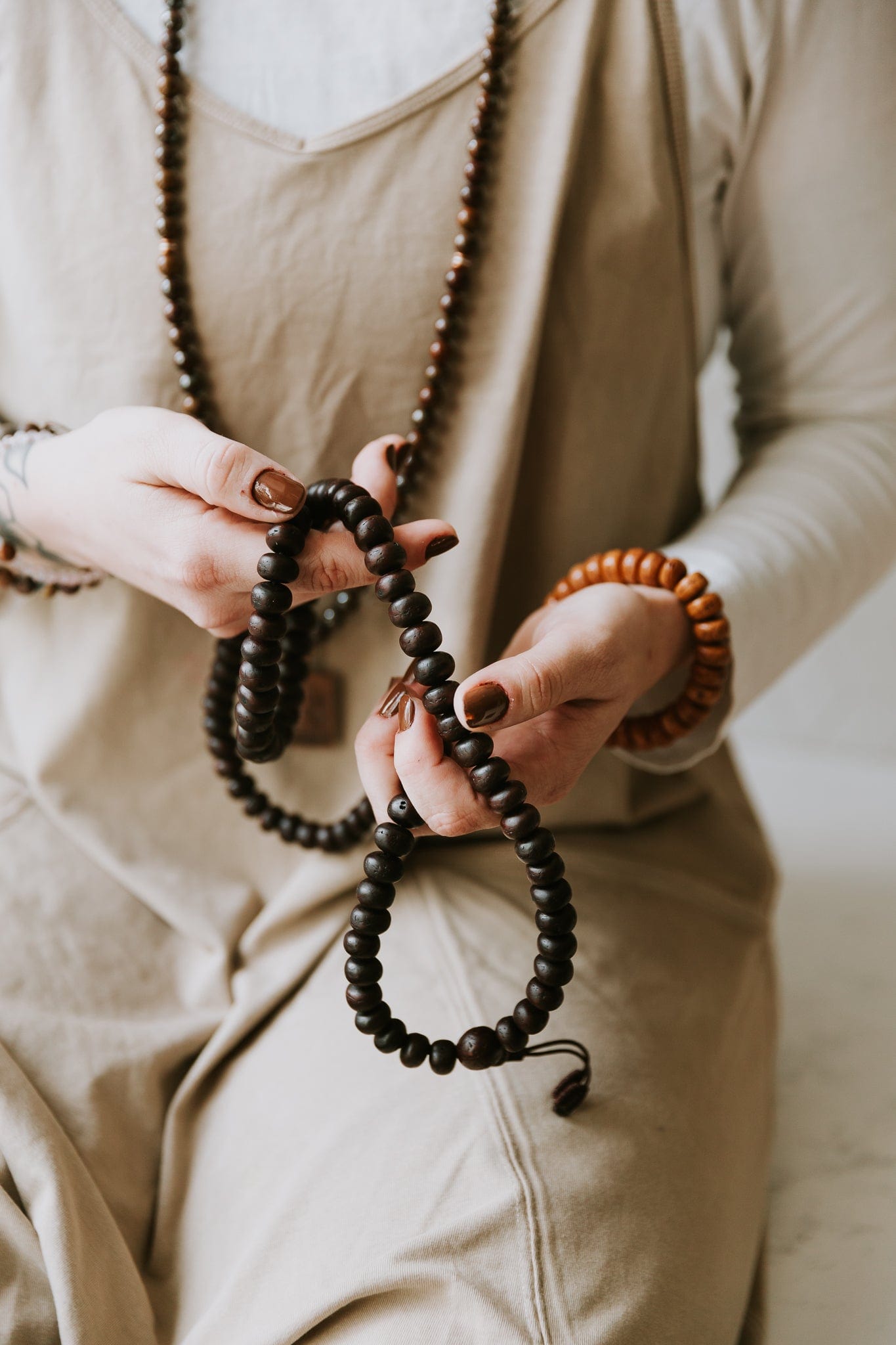 Mala Beads Dark Bodhi Seed Mala ml001