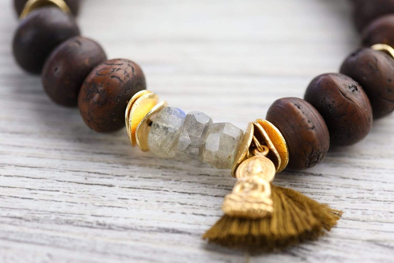 Mala Beads Energizing Bodhi Seed Mala & Bracelet Set
