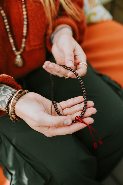 Mala Beads Garnet Manifestation Mala ML962
