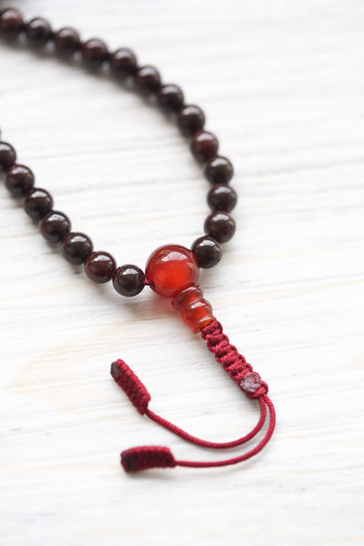 Mala Beads Garnet Manifestation Mala ML962