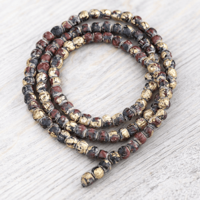 Mala Beads Gold Leaf Thai Amulet Bead Mala ml021large