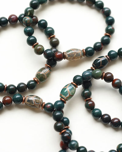 Mala Beads Grounded Growth Dzi Bracelet WM743