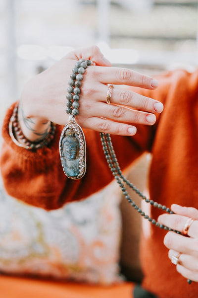 Mala Beads Guanyin Goddess of Compassion Mala ML971