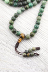 Mala Beads Inner Journey African Turquoise and Tiger Eye Mala Set