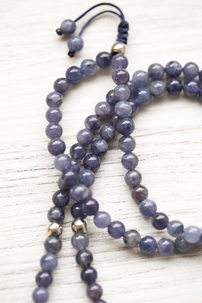 Mala Beads Iolite Phurba Protection Mala ML977