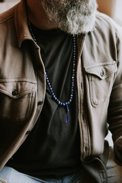 Mala Beads Lapis Lazuli Third Eye Chakra Mala ML666