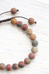 Mala Beads Matte Riverstone Mala & Bracelet Set