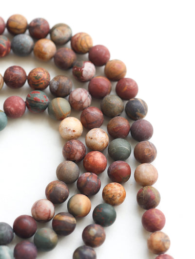 Mala Beads Matte Riverstone Mala ML784