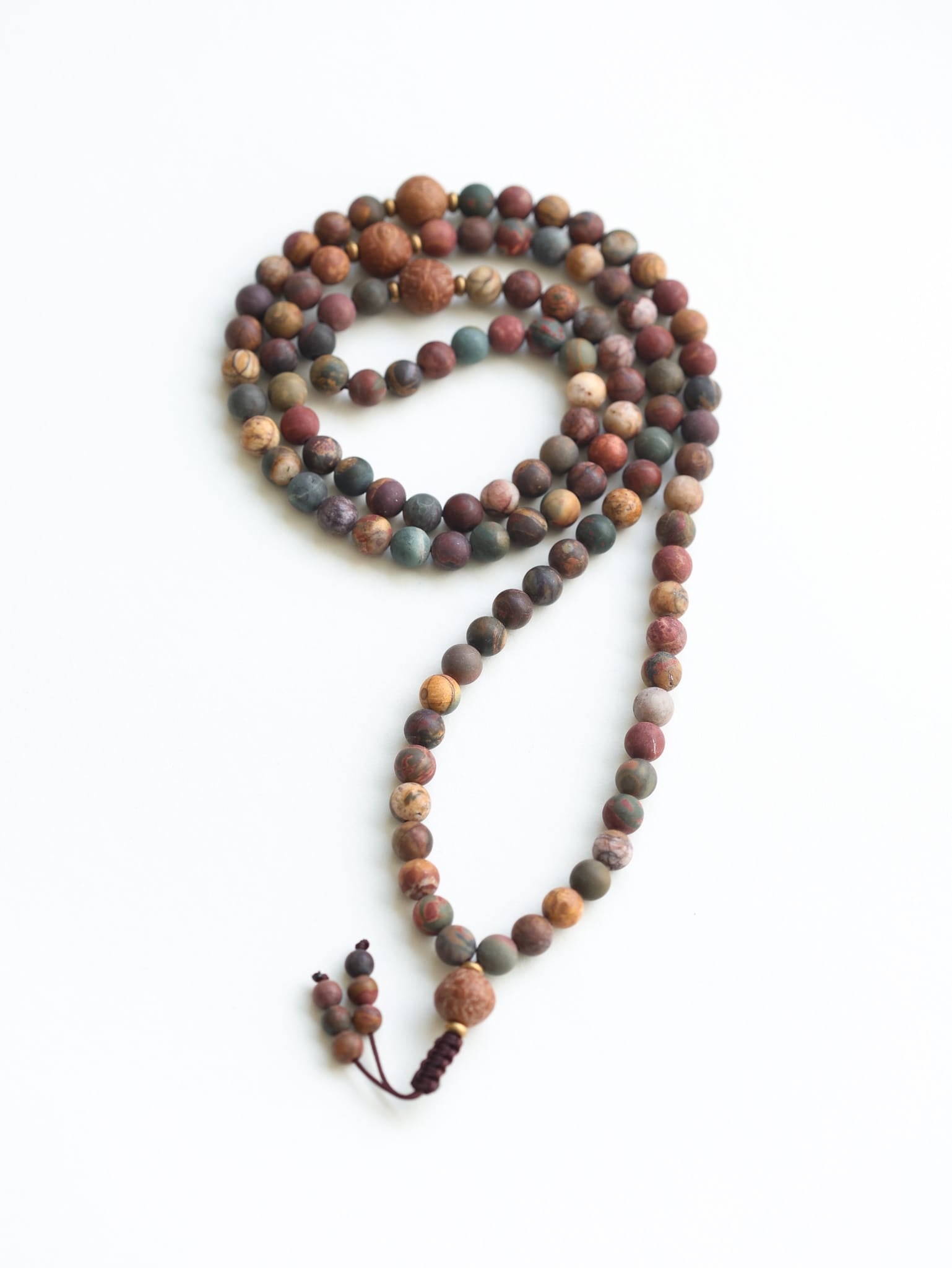 Mala Beads Matte Riverstone Mala ML784