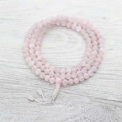 Mala Beads Rose Quartz Kindness Mala & Bracelet Set SET029