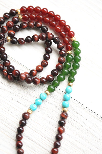 Mala Beads Sacred Jewel Gau Locket Mala ML967