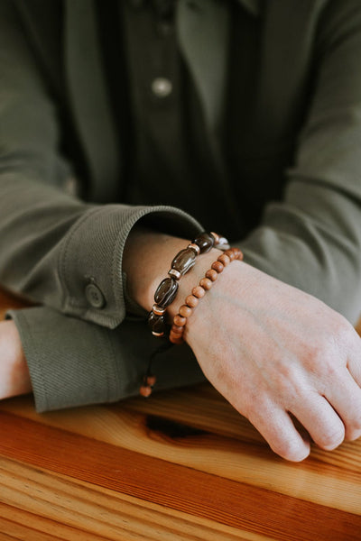 Mala Beads Sandalwood Mala & Bracelet Set