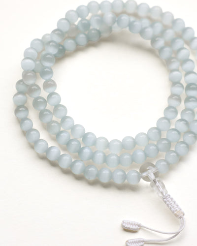 Mala Beads Selenite Inner Light 108 Mala ml905