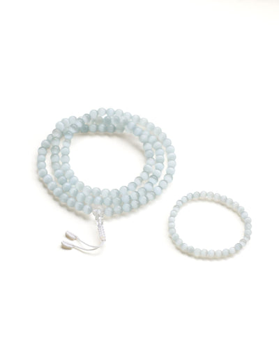 Mala Beads Selenite Inner Light 108 Mala ml905