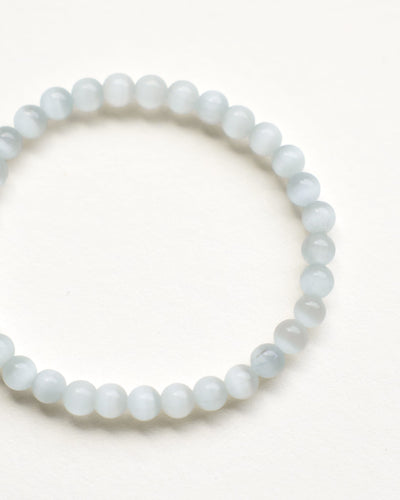 Mala Beads Selenite Inner Light Mala & Bracelet Set