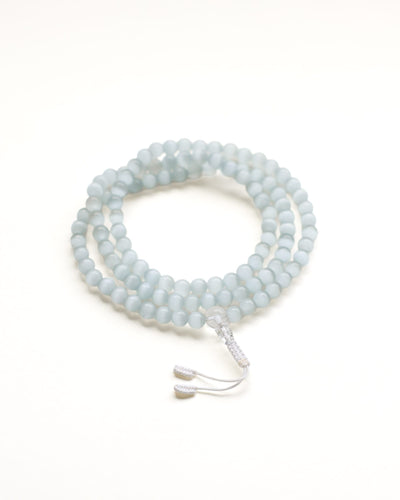 Mala Beads Selenite Inner Light Mala & Bracelet Set