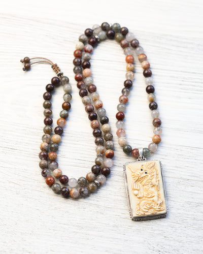 Mala Beads Shaman's Dream Dragon Mala ML981