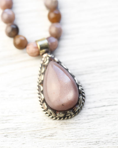 Mala Beads Sun & Moon Heart Healer Mala ML976