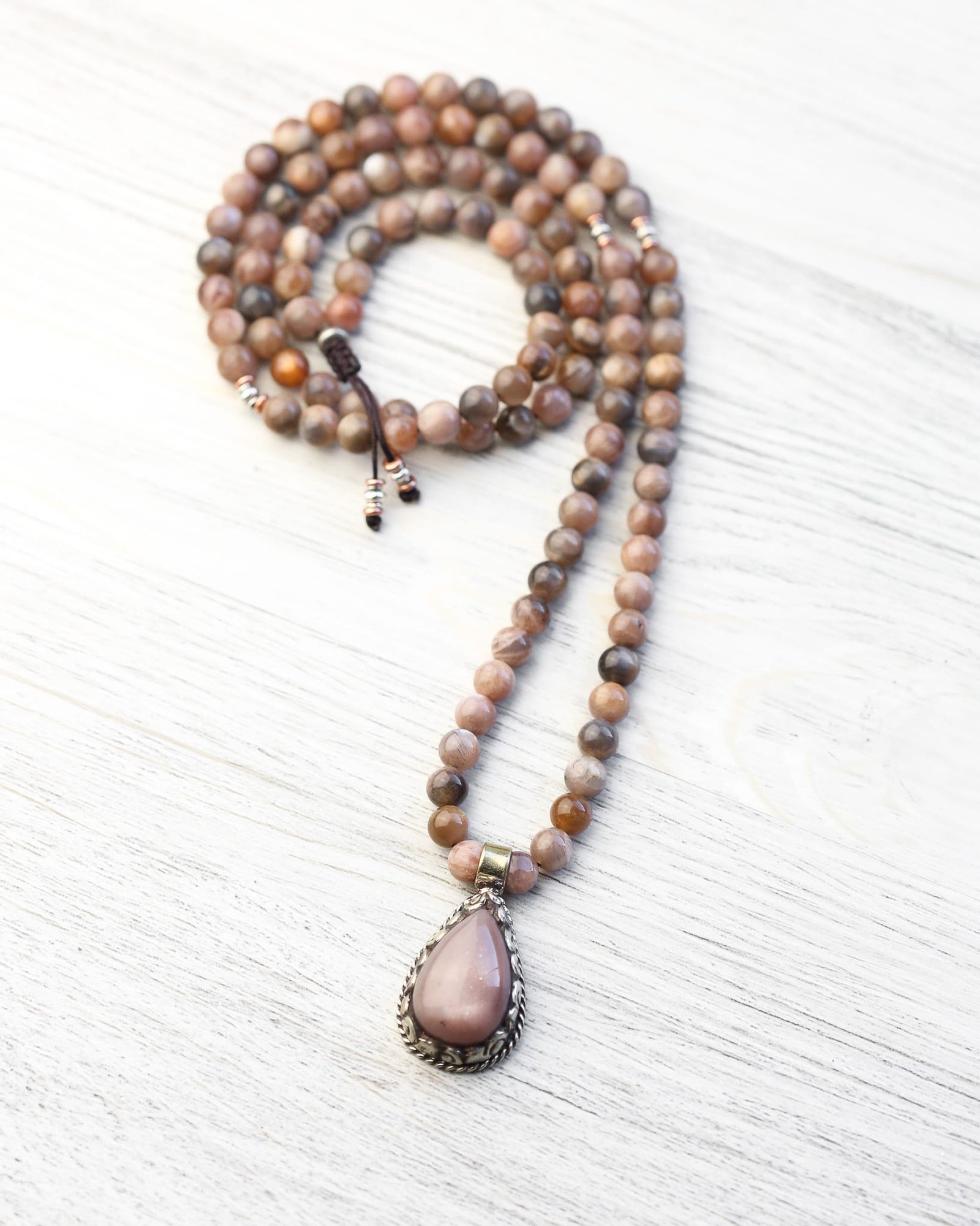 Mala Beads Sun & Moon Heart Healer Mala ML976