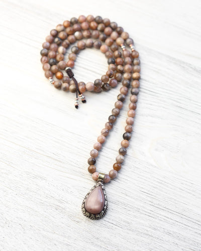 Mala Beads Sun & Moon Heart Healer Mala ML976