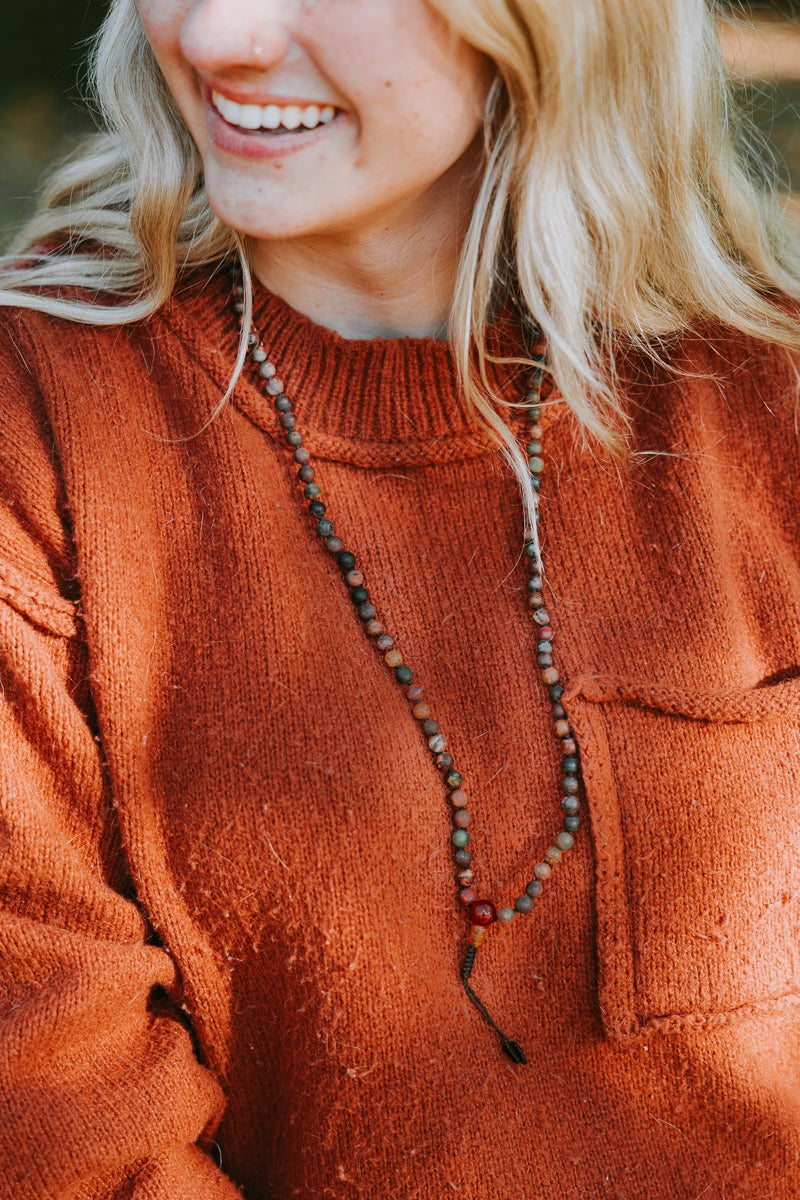 Mala Beads The Ritual™ Mala - Matte Riverstone ML961