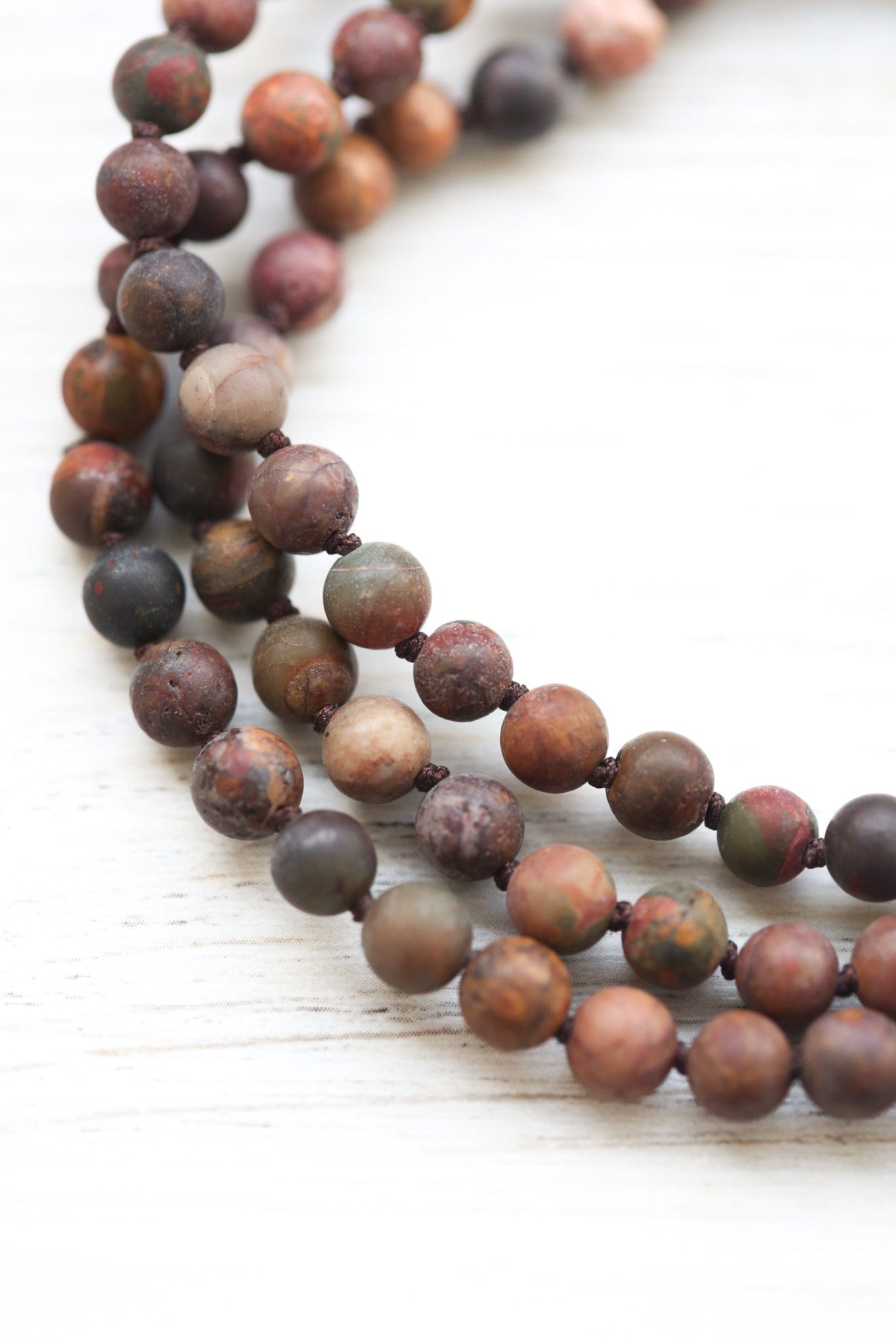Mala Beads The Ritual™ Mala - Matte Riverstone ML961