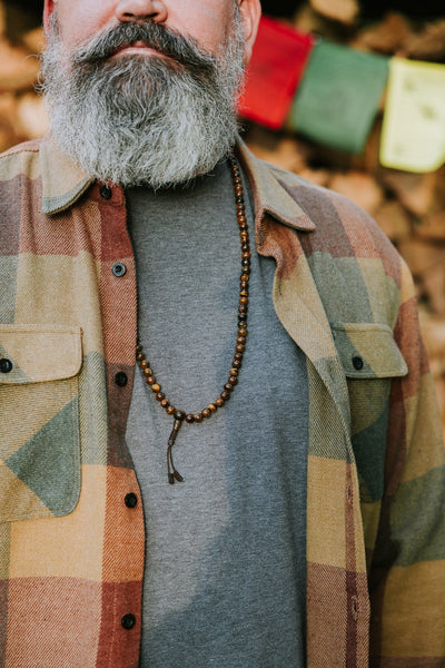 Mala Beads Tiger Eye Mala & Bracelet Set