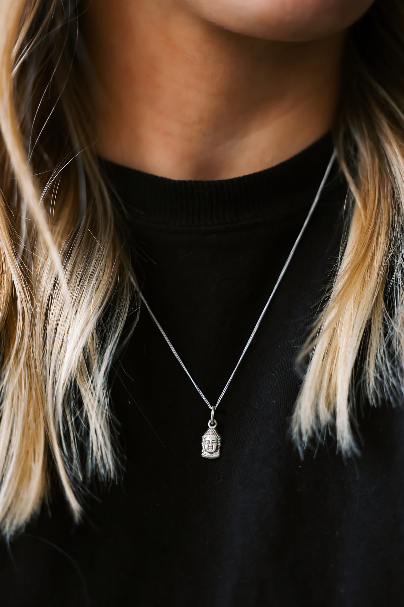 Necklaces Buddha Compassion Necklace Everyday Symbol Necklace JN860.buddha