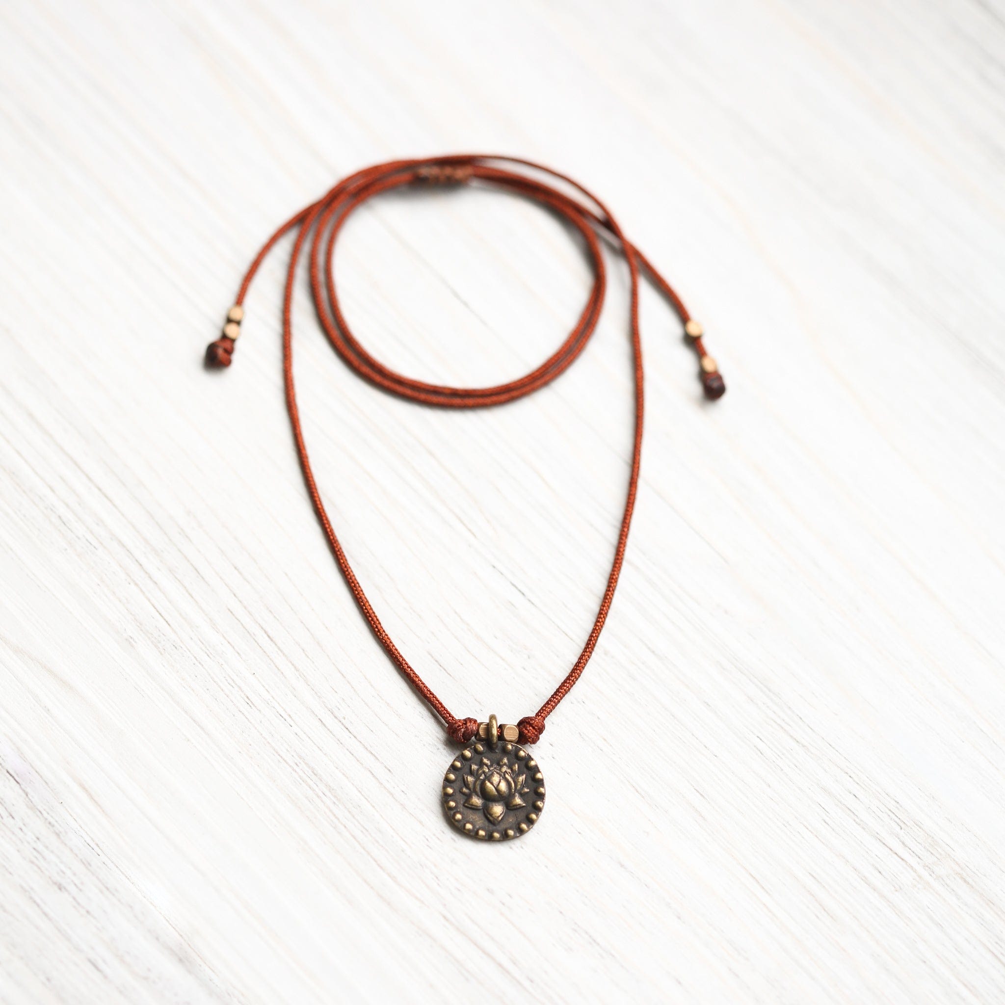 Necklaces Healing Om & Lotus Necklace JN829