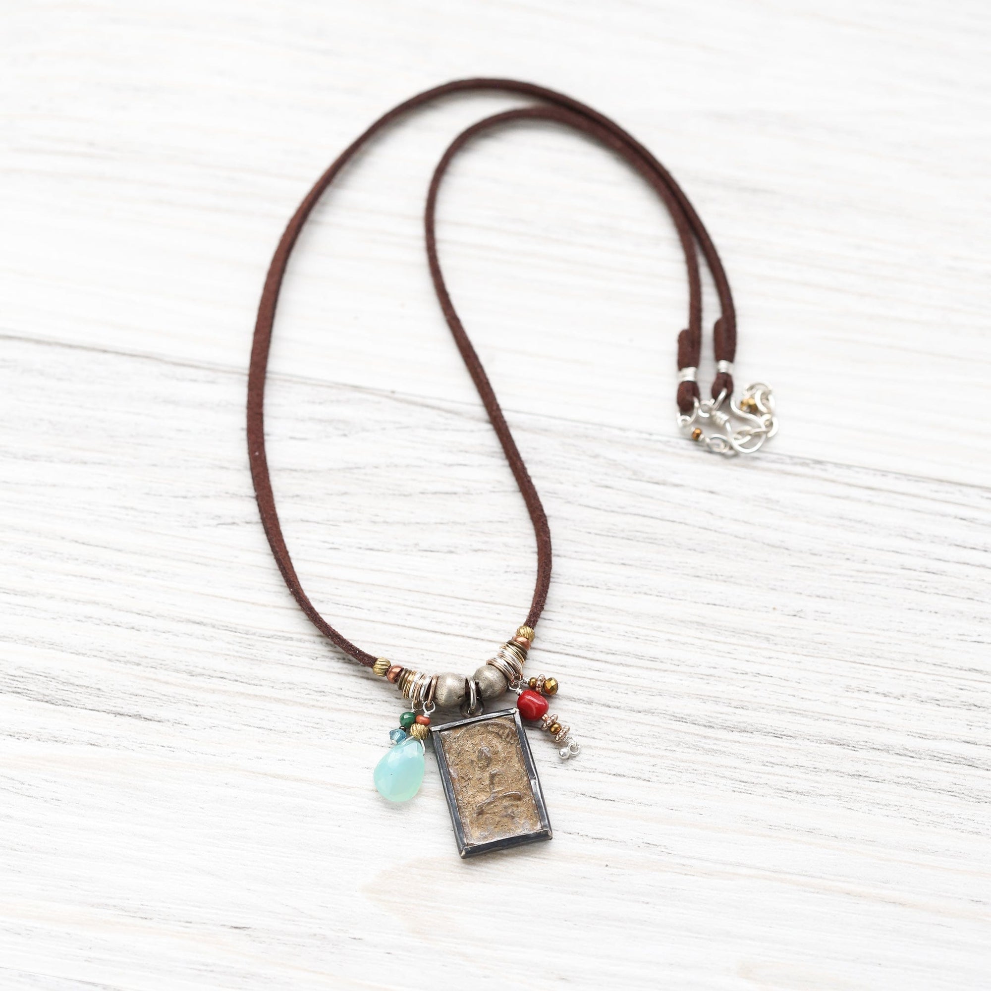 Necklaces Thai Buddha Protection Amulet Necklace JN031