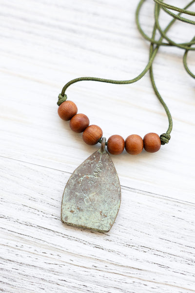 Necklaces Vintage Patina Thai Buddha Amulet Necklace JN856
